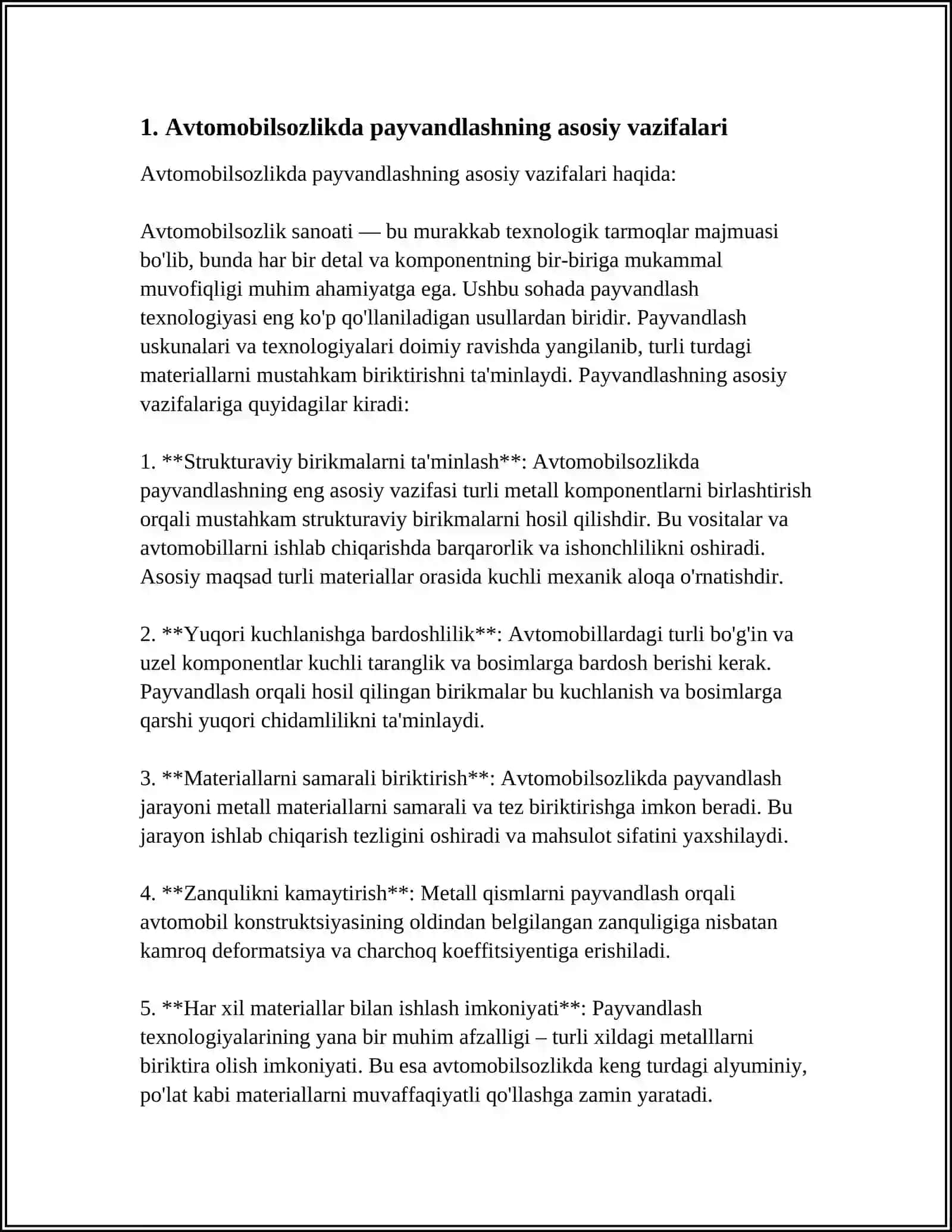 AVTOMOBILSOZLIKDA PAYVANDLASHNI AHAMIYATI 4