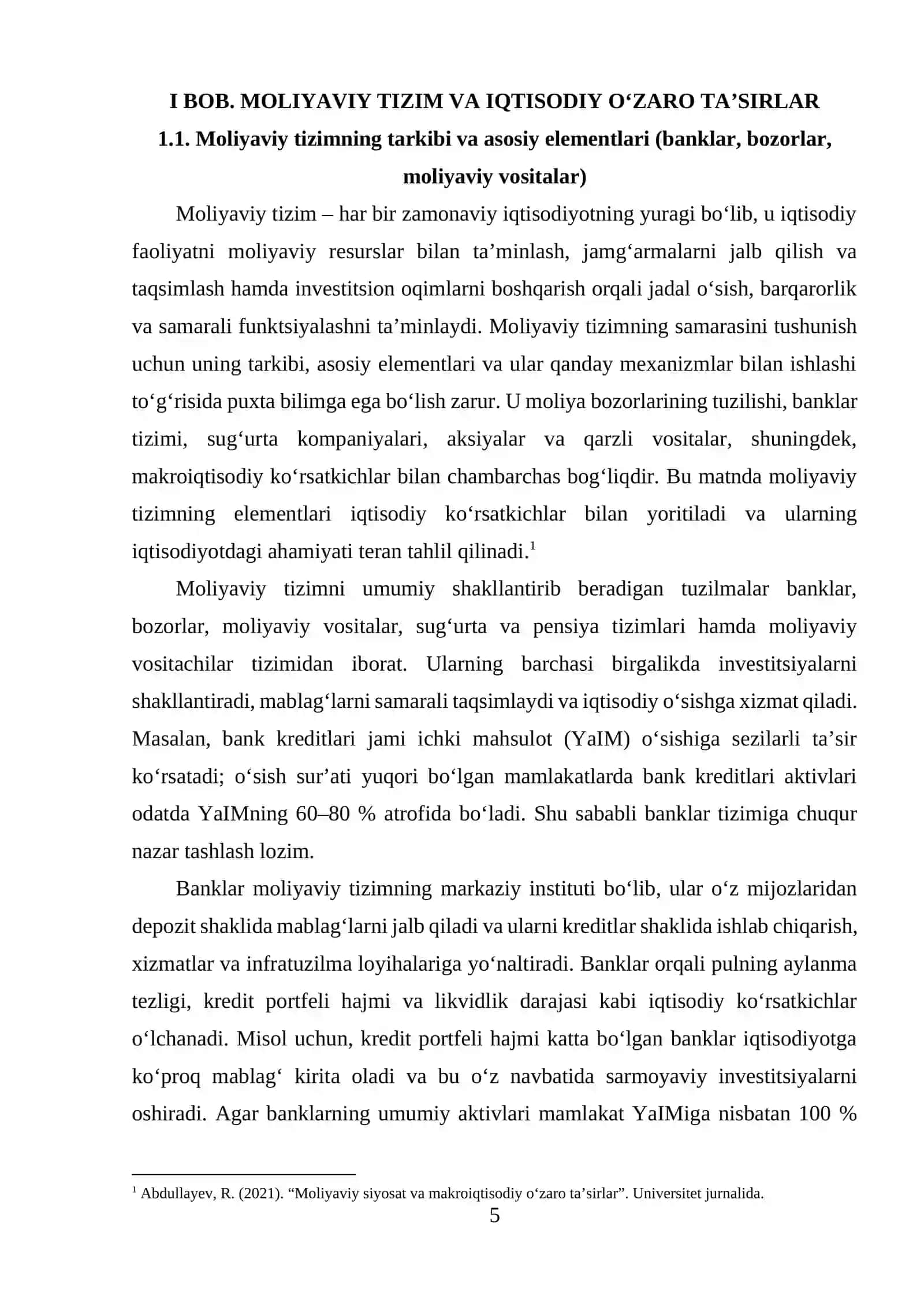 Iqtisodiyotdagi moliyaviy oʻzaro ta’sirlar 4