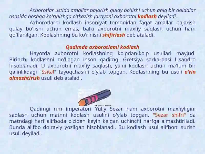 Axborotni kodlash 4
