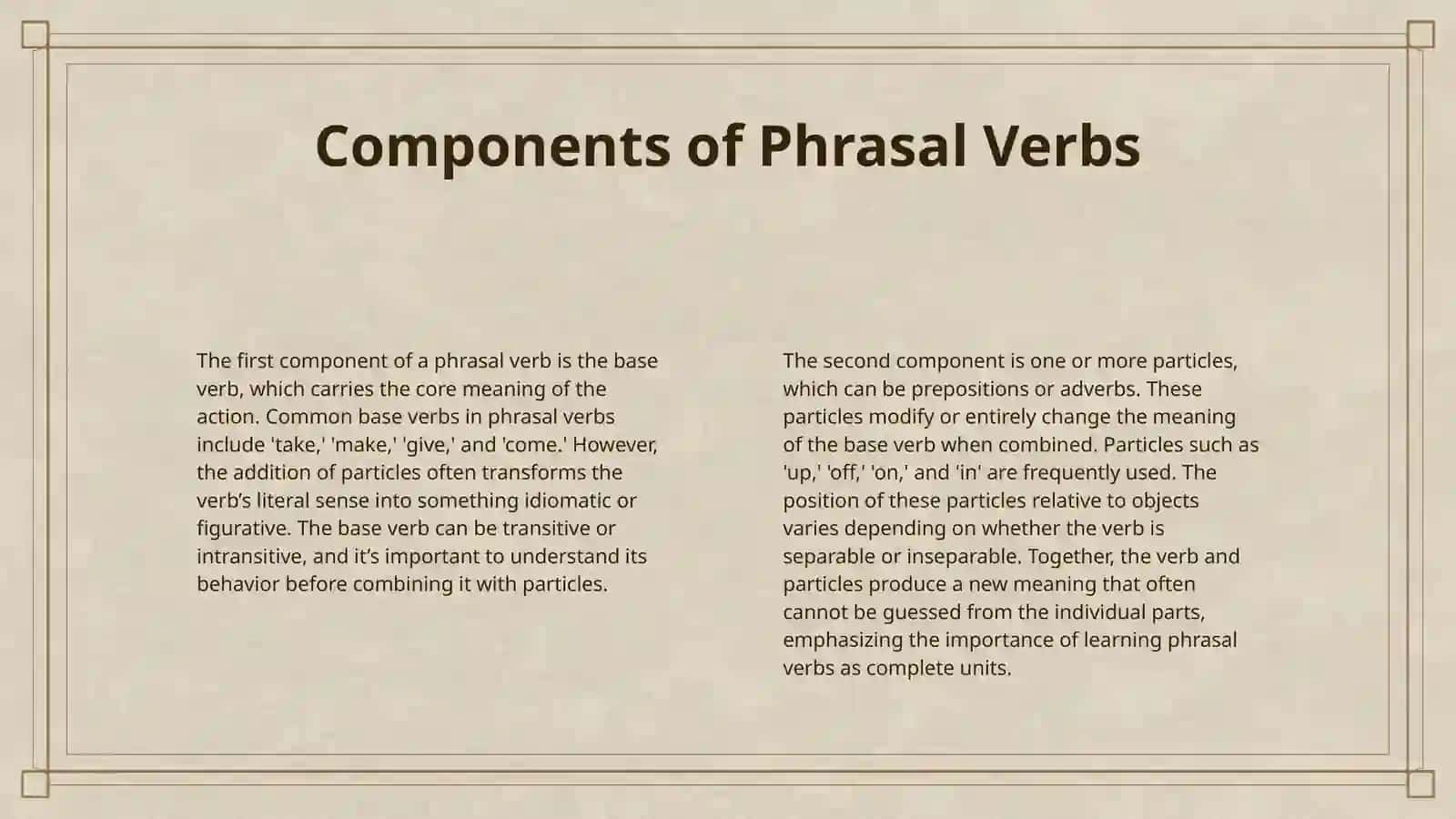PHRASAL VERBS 4