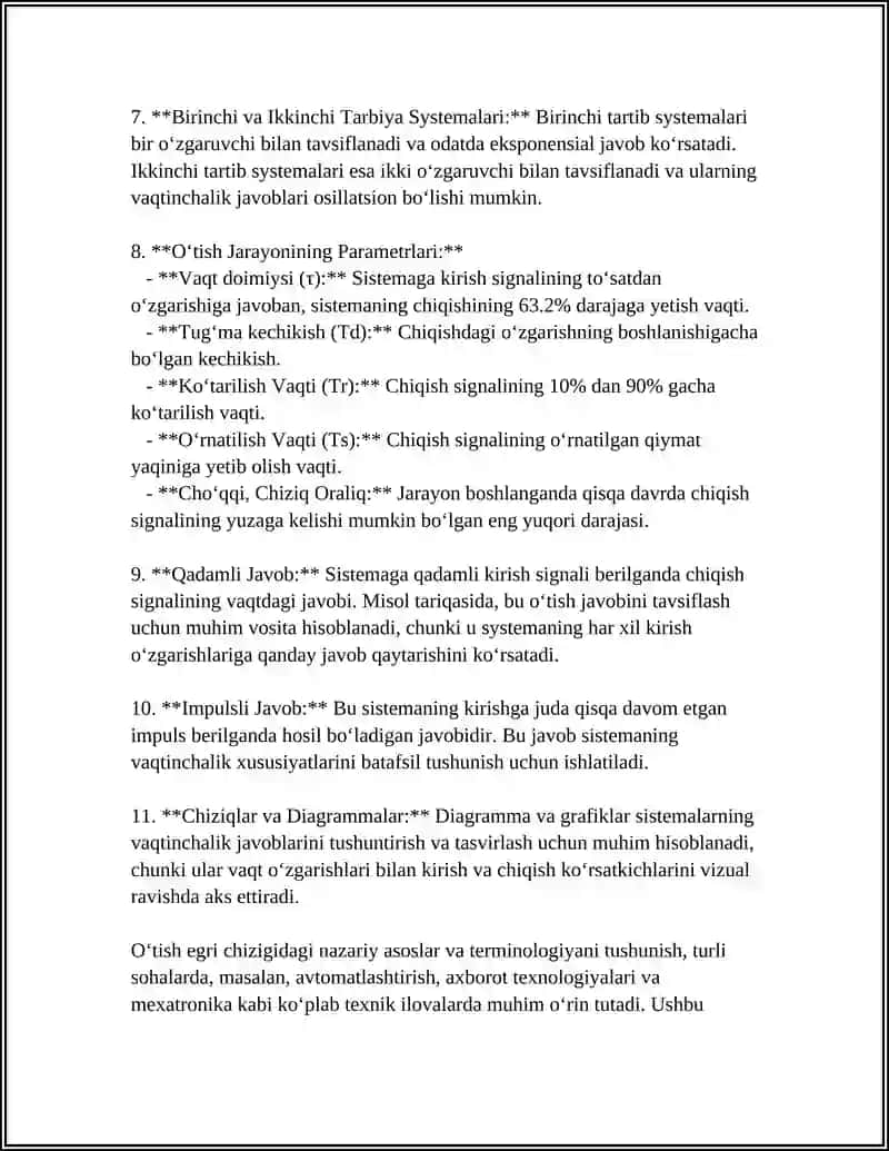 O‘tish egri chizigidagi nazariy asoslar va terminologiya 4