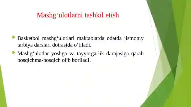 BASKETBOL MASHG‘ULOTLARINI MAKTABLARDA O‘RGATISH USLUBIYOTI 4