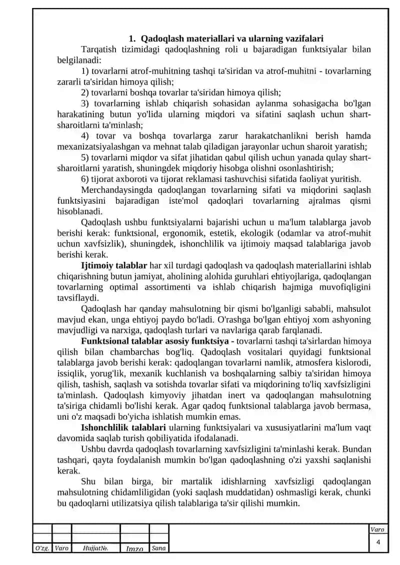 Ho‘l mevalarni qadoqlash liniyasini loyihalash 4