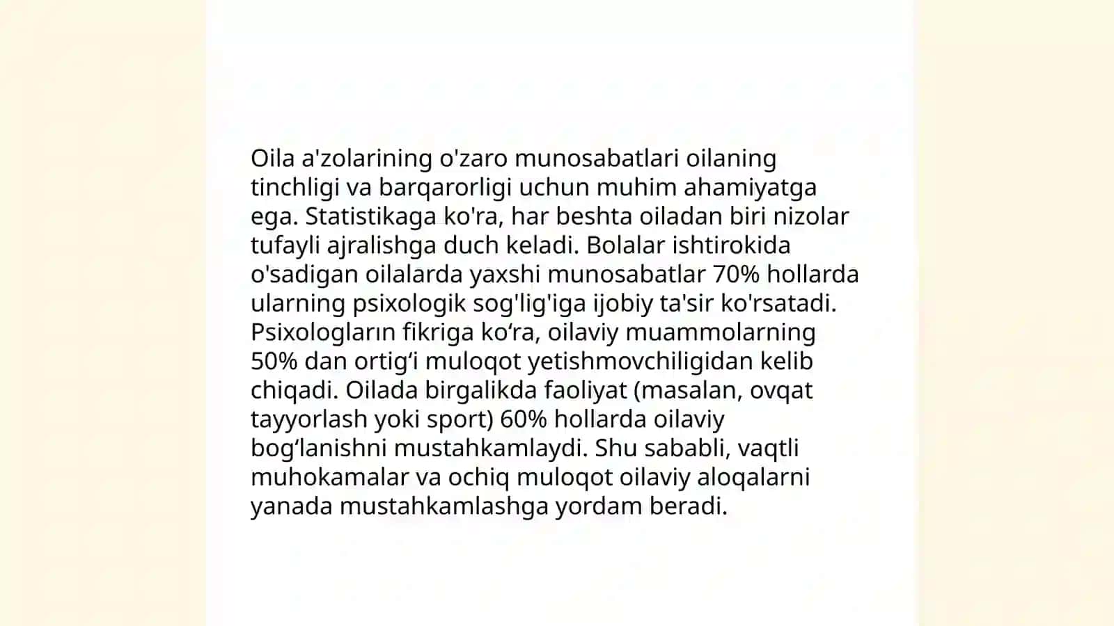 Ózbek oilalarining asosiy etnopsixologik xususiyatlari 4