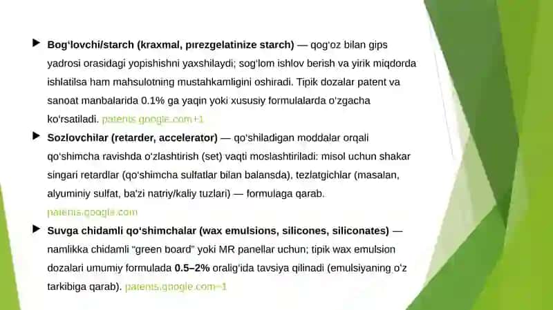KNAUF gipsakarton listlarini tayyorlash va ishlab chiqarish 4