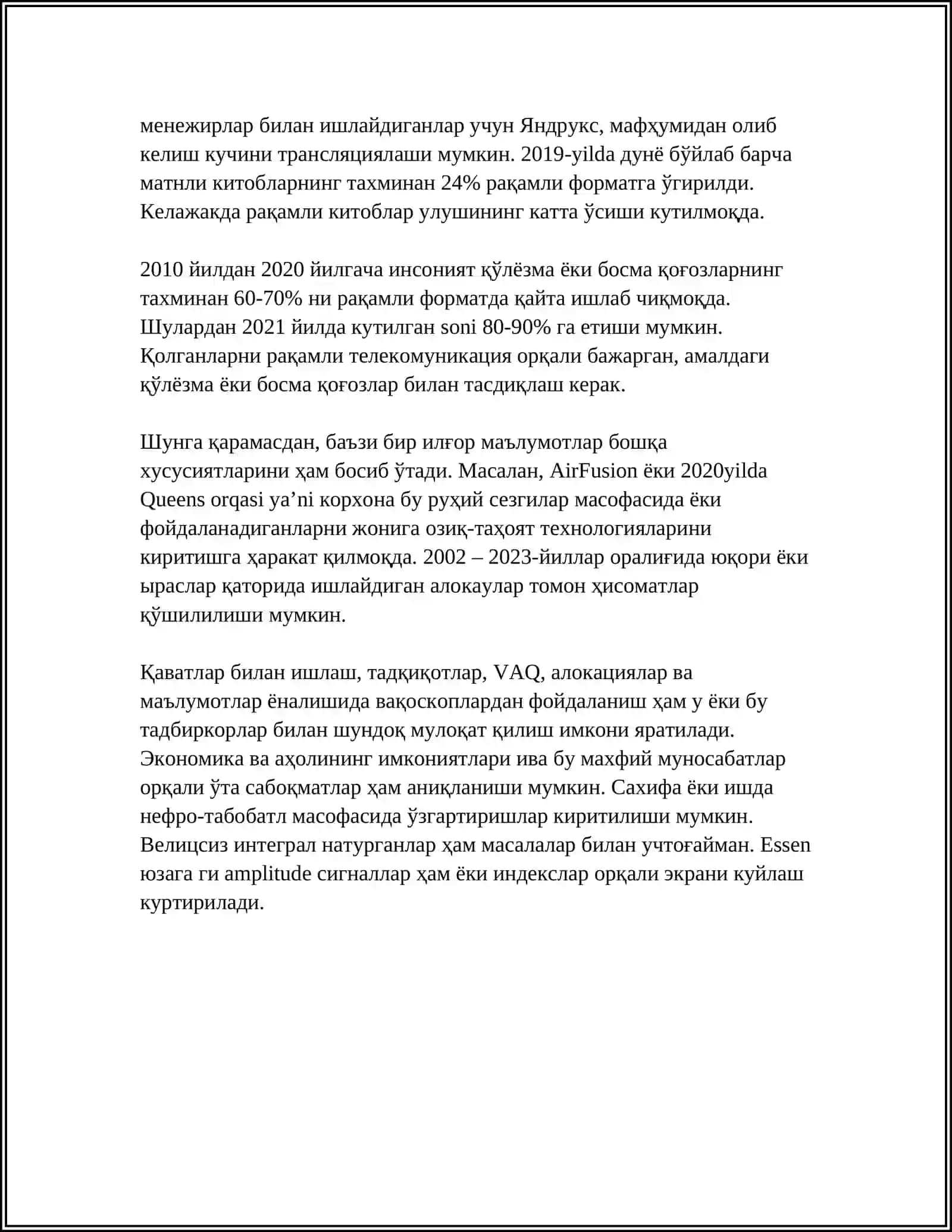 ҚЎЛЁЗМА МАТНЛАРНИ ТАНИБ ОЛИШГА АСОСЛАНГАН ТИЗИМЛАР 4