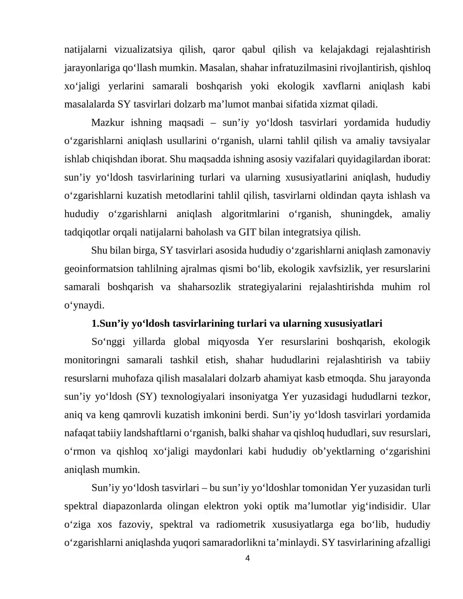 Sun’iy yo‘ldosh tasvirlari asosida hududiy o‘zgarishlarni aniqlash usullari 4