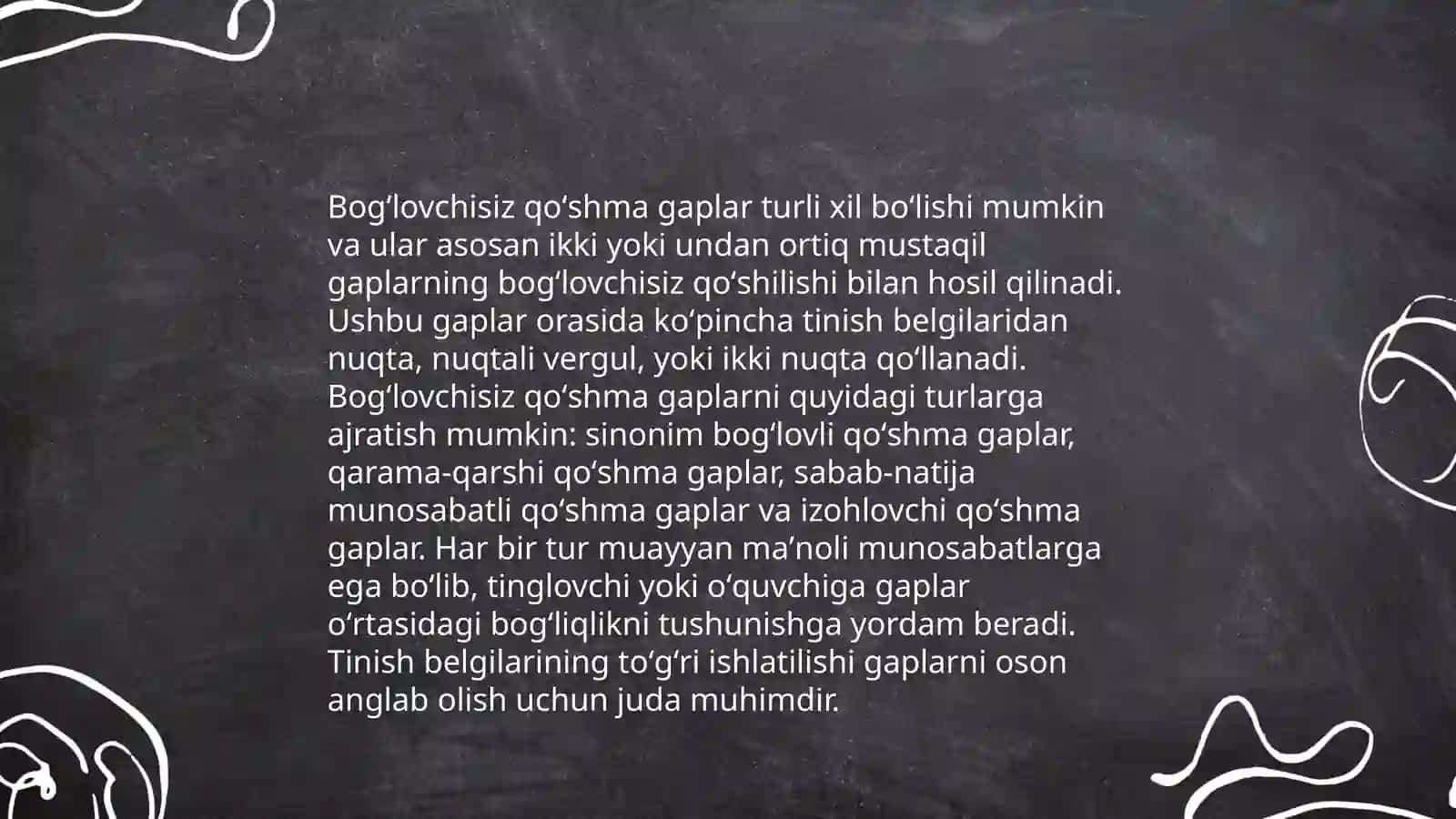 Bogʻlovchisiz qoʻshma gaplarning oʻrganilishi va tadqiqi 4