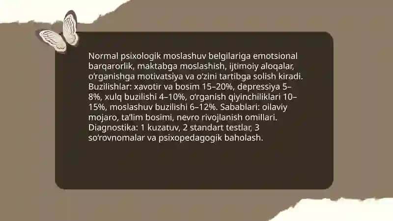 Maktabda psixologik moslashuv va uning psihadiagnostikasi 4