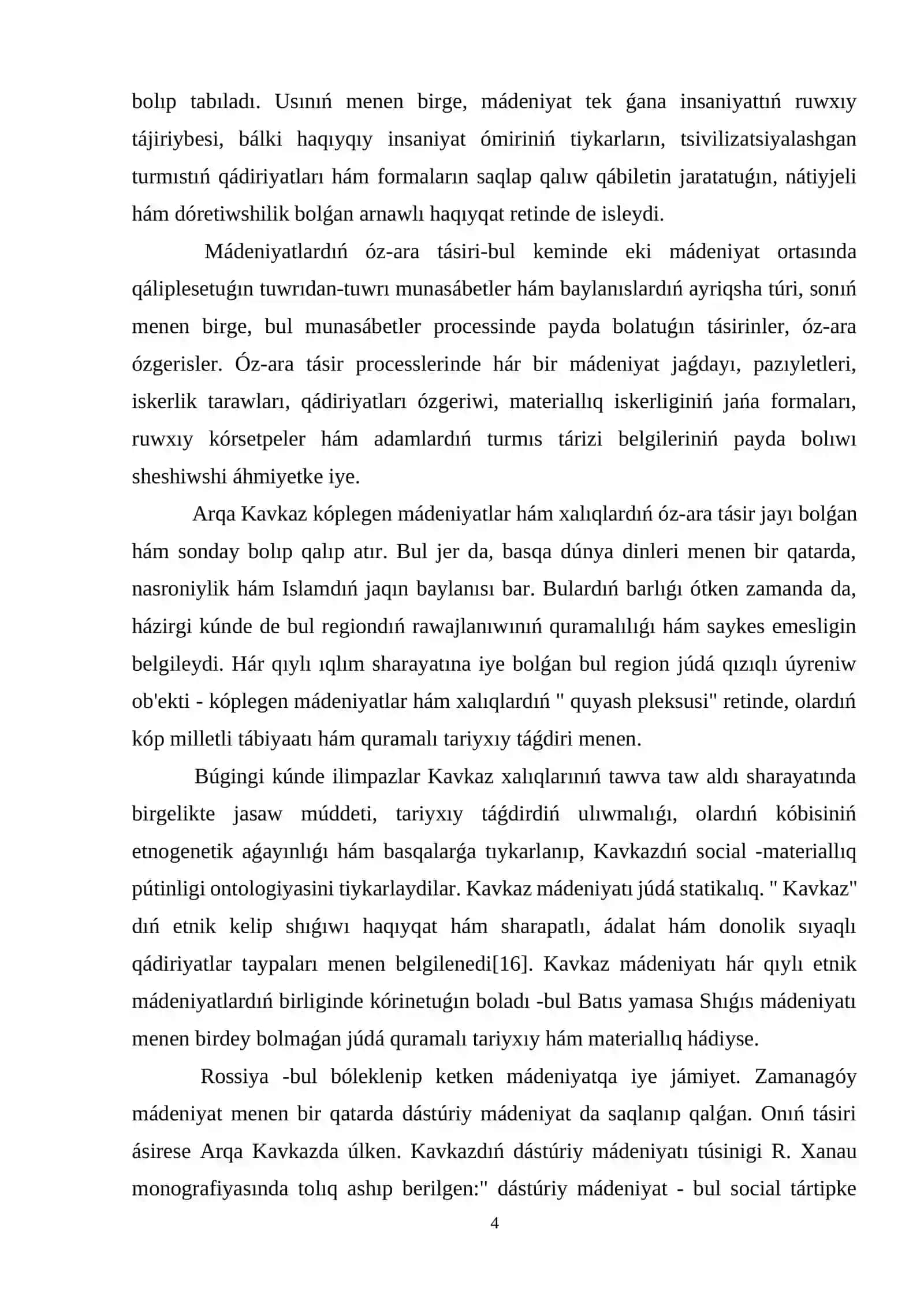 Áyyemgi Kavkaz artı xalıqlarınıń kórkem óneri 4