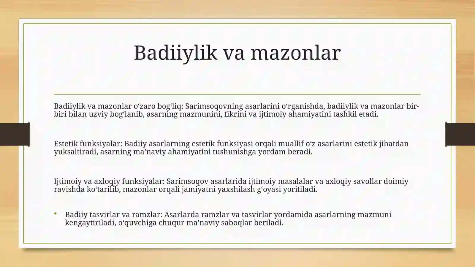 Bahodir Sarimsoqovning badiiylik asoslari va mazmunlari 4