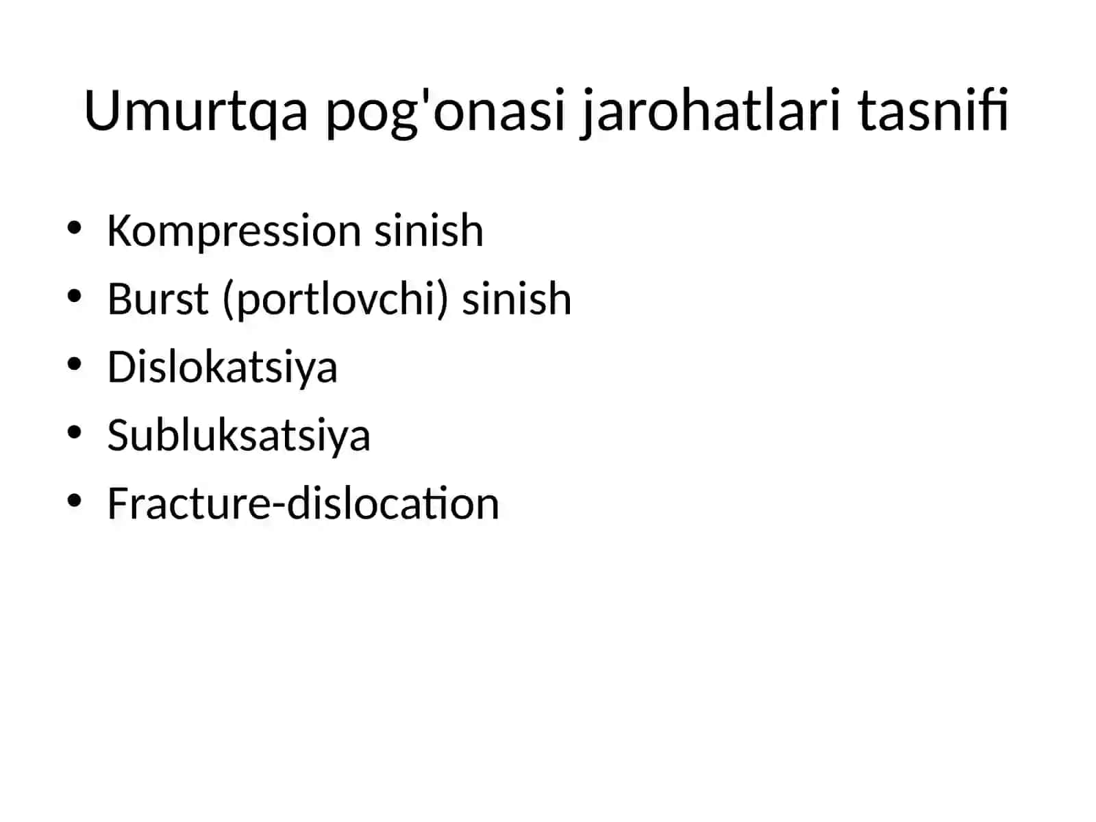 Umurtqa pog'onasi va orqa miya jarohatlari 4