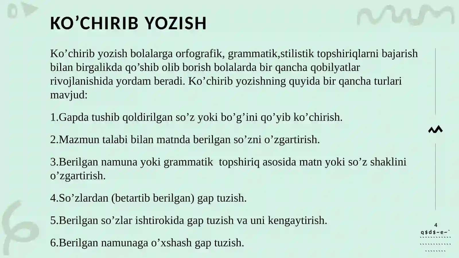 Maxsus maktabda yozma ishlar va ularni o‘tkazish metodikasi 4