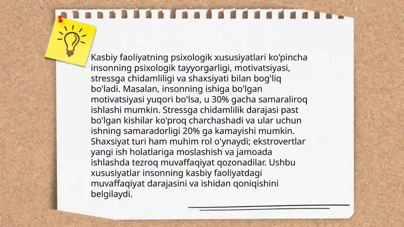 Kasb tushunchasi va kasblarni psixologik tasniflash.Kasblar tuzilmasi(E.A.Klimov bòyicha) 4