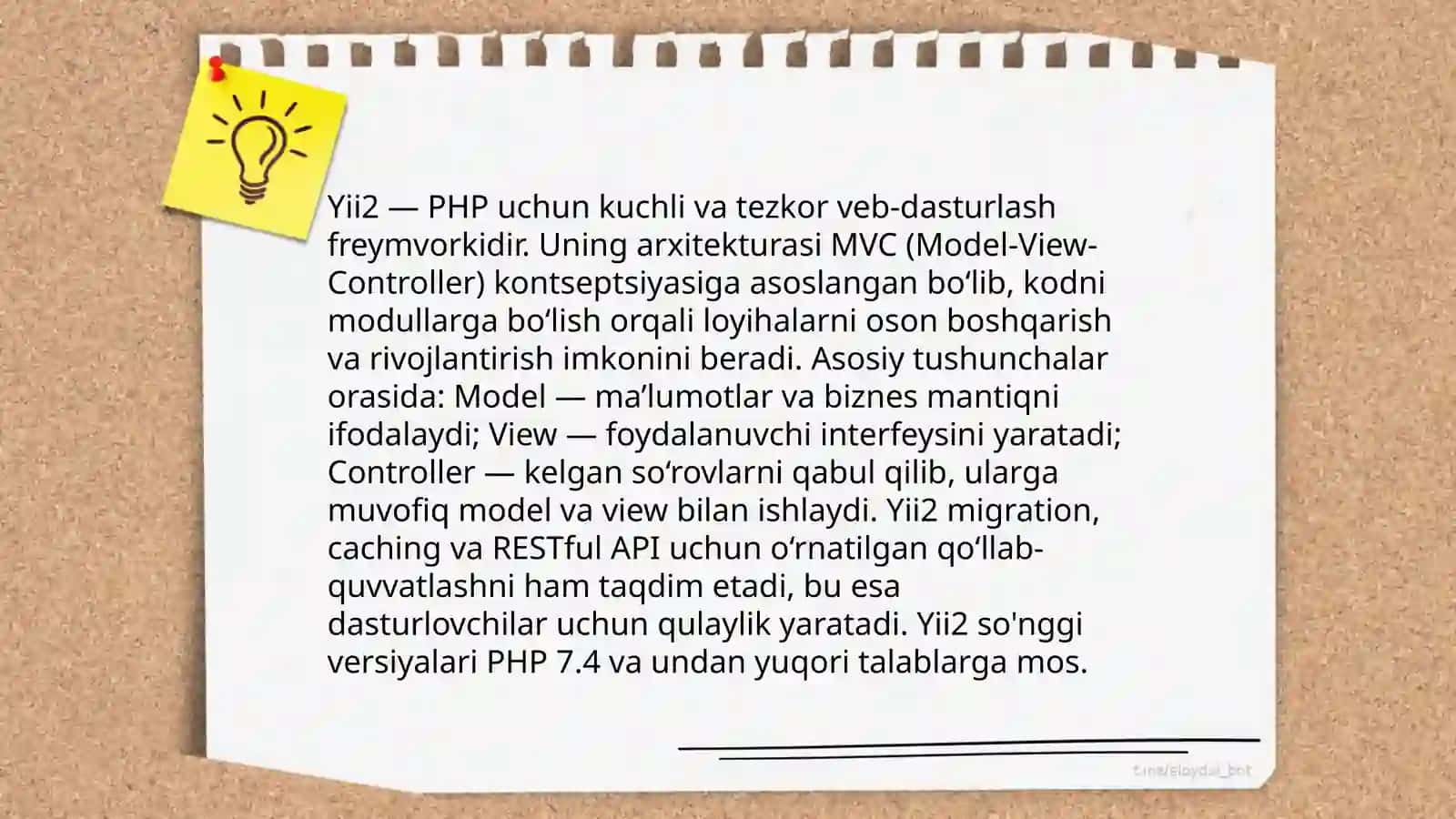 Yii2 freymworki bilan ishlash 4