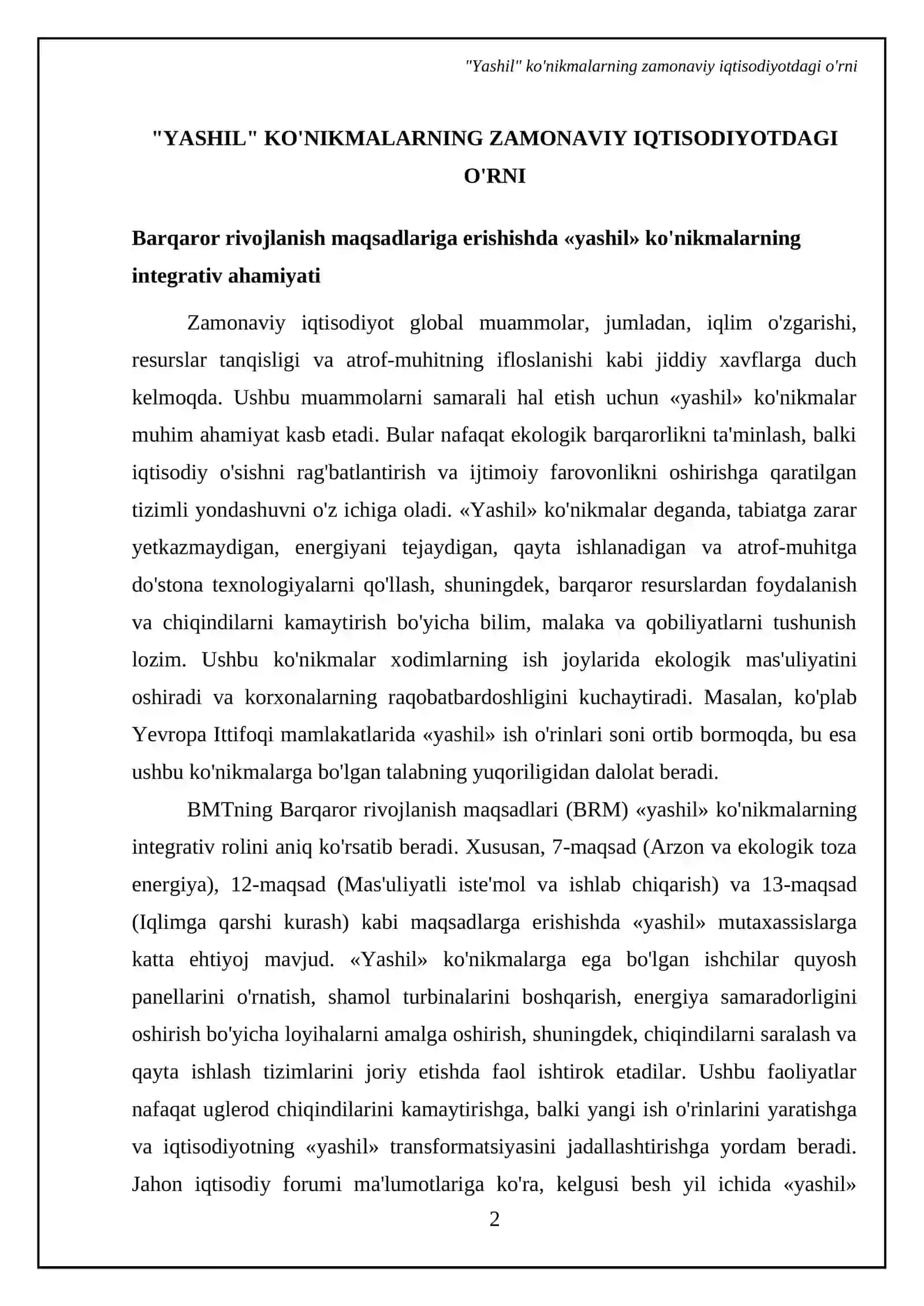 "Yashil" ko'nikmalar va uning foydali jihatlari 4
