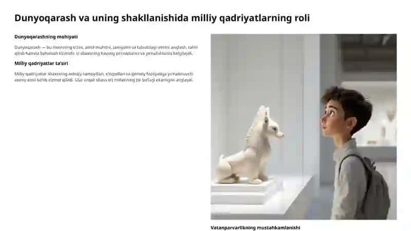 Milliy qadriyatlar asosida shaxs dunyoqarashini shakllantirish 4
