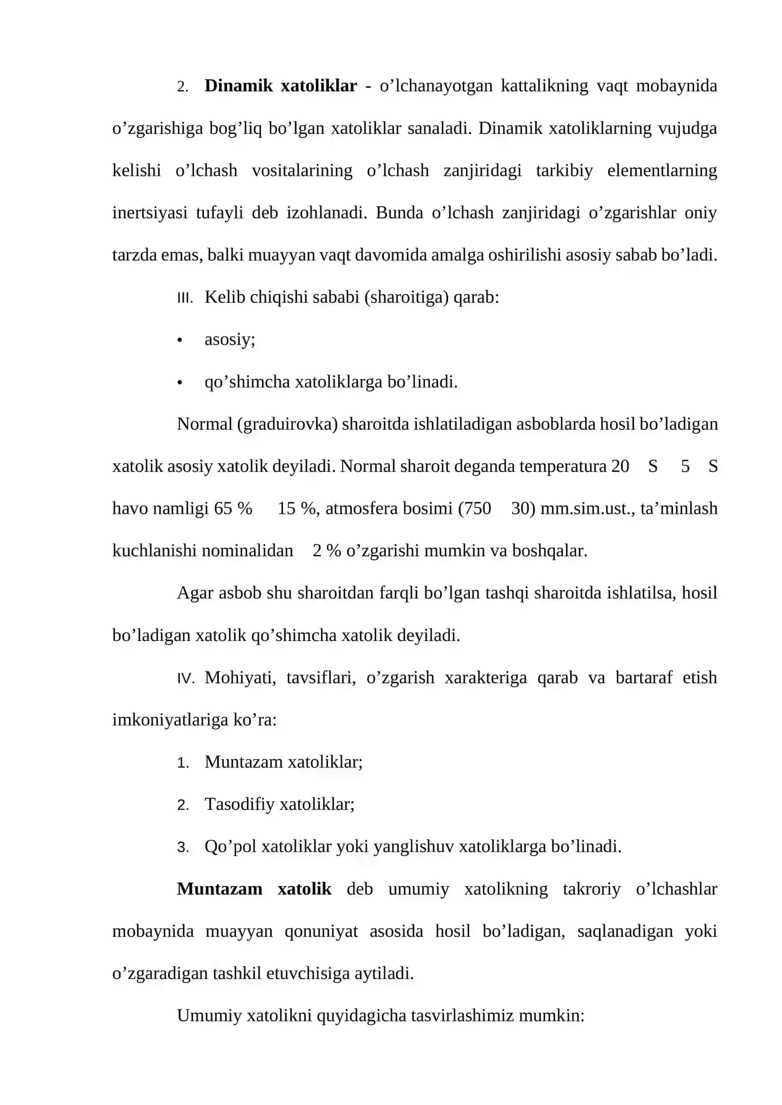 O'lchovlar va ularning turlari 4
