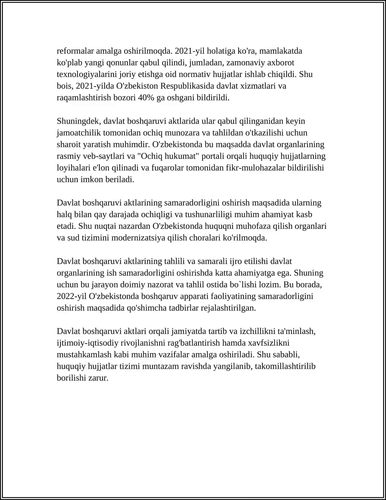 DAVLAT BOSHQARUVI AKTLARINING NAZARIY-HUQUQIY ASOSLARI VA XUSUSIYATLARI 4