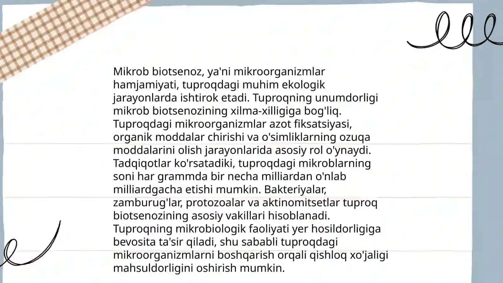 Tuproqqa ishlov berish yo'llarining tuproq mikrob biotsenoziga ta'siri 4