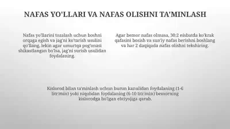 Shikastlangan bemorlarni parvarish asoslari 4