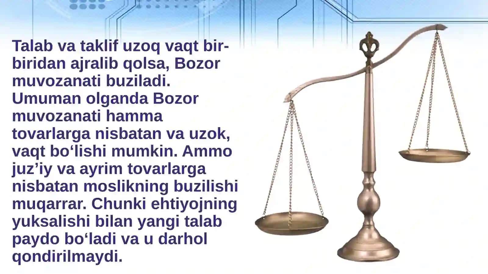 Bozor muvozanati 4