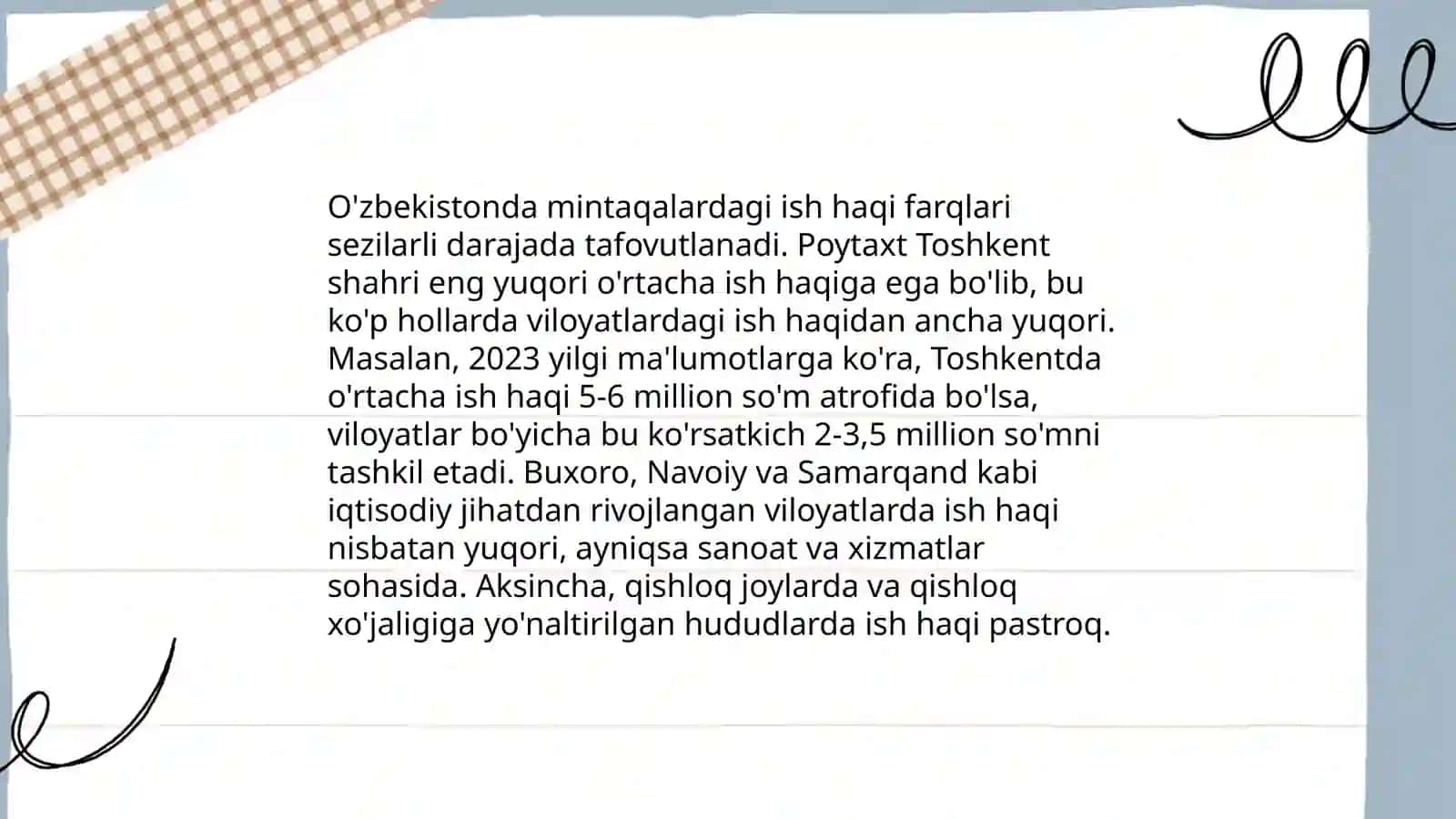 O'zbekistonda ish haqi, ish haqi turlari va ish haqini oshirishning istiqbollari 4