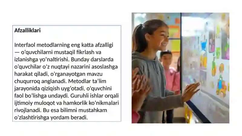 INTERFAOL METODLAR VA ULARNIQOʻLASHMAHORATI 4
