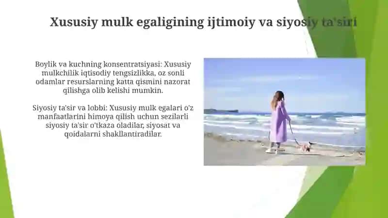 Iqtisodiy islohatlar xususiy mulkchilikning shakllanishi 4