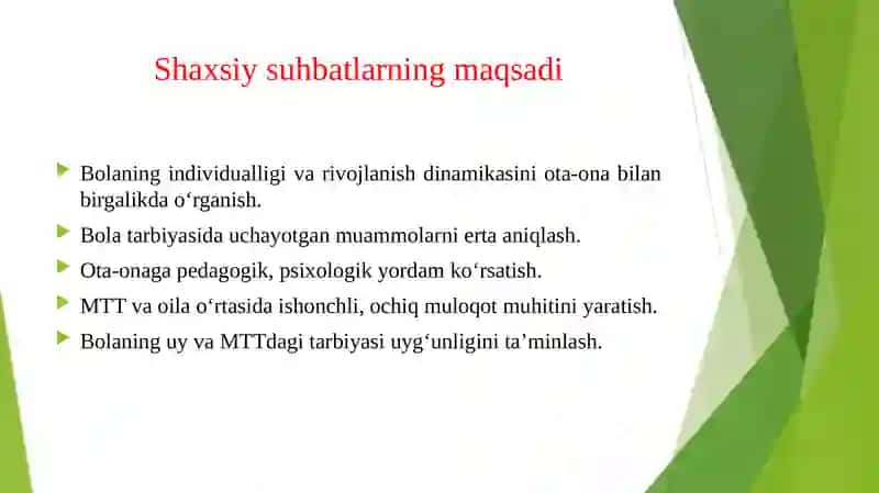 MTTDA Ota onalar bilan shahsiy suhbatlar 4