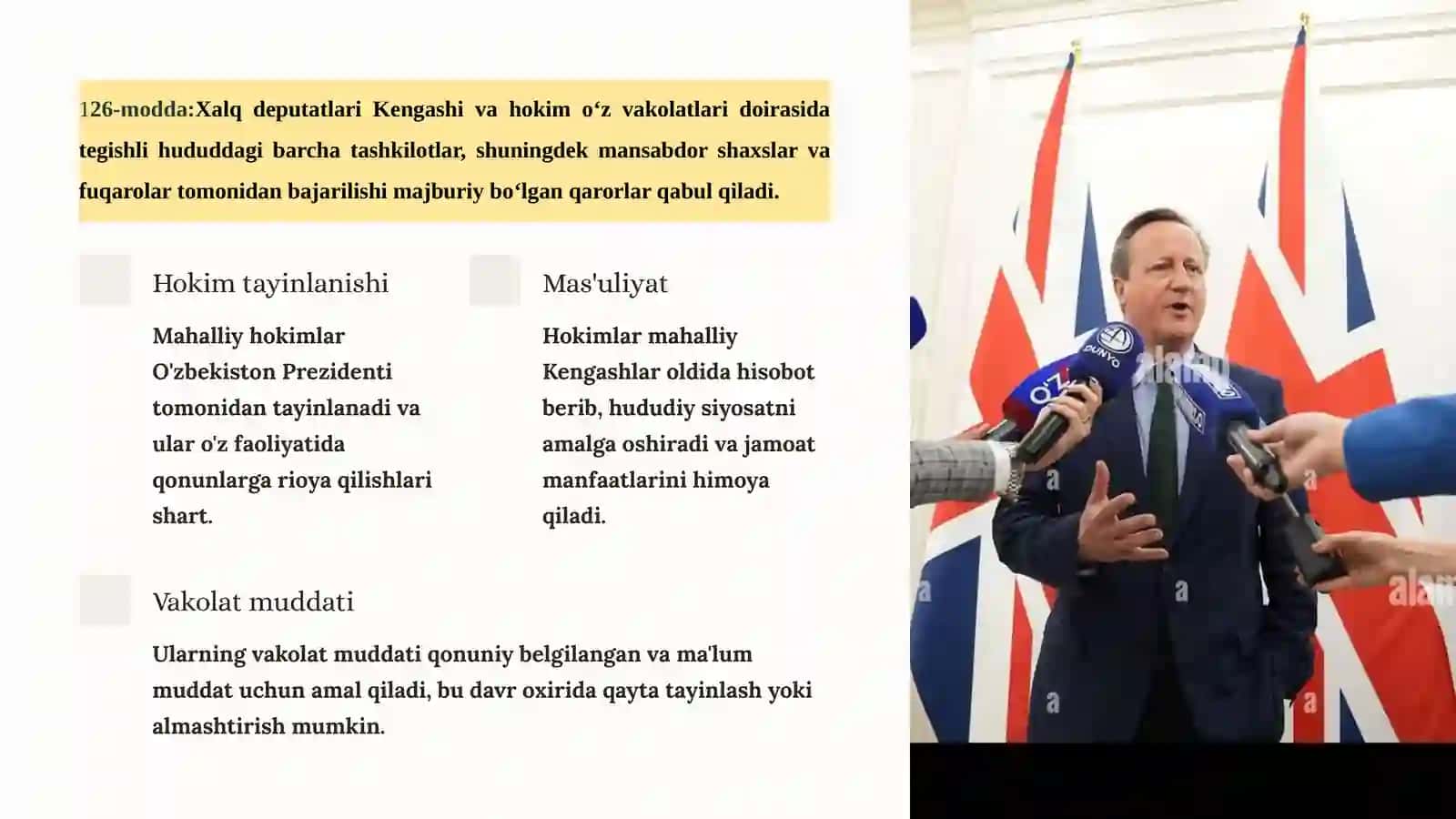 O'zbekiston Respublikasi Konstitutsiyasi: 124-135-moddalar tahlili 4