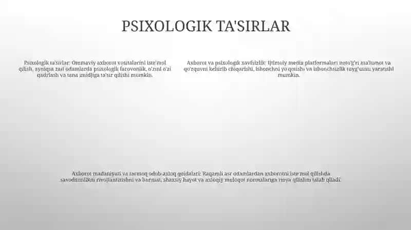 Media Makonidagi Axborotli-Psixologik Xavfsizlik 4