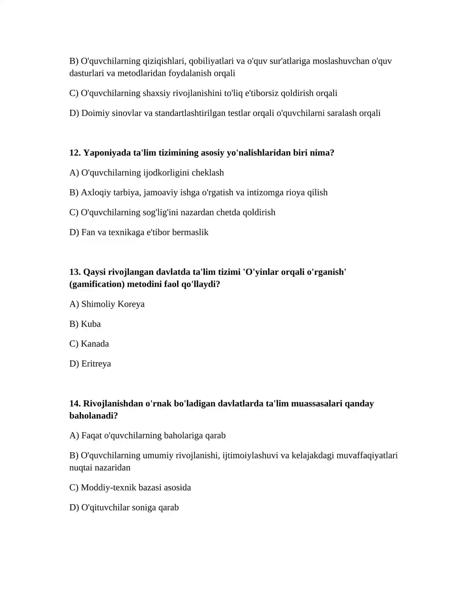 Iqtisodiy rivojlangan davlatlar ta’lim tizimi 4