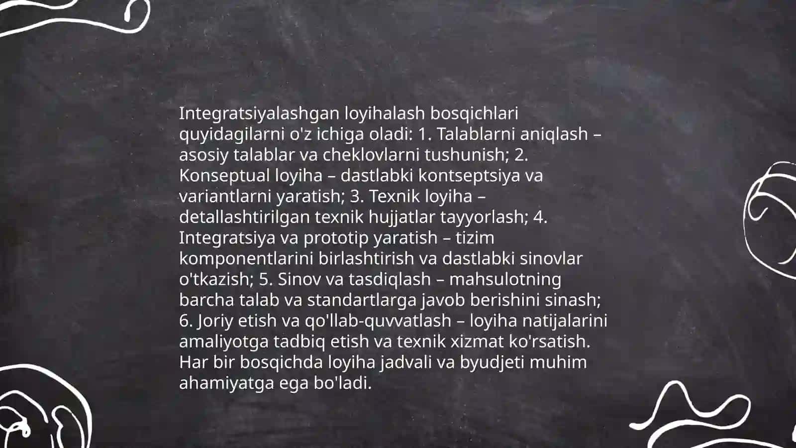 Yashil invistitsiyalarning ta'sirini loyixalashning integratsiyalashgan bosqichi 4