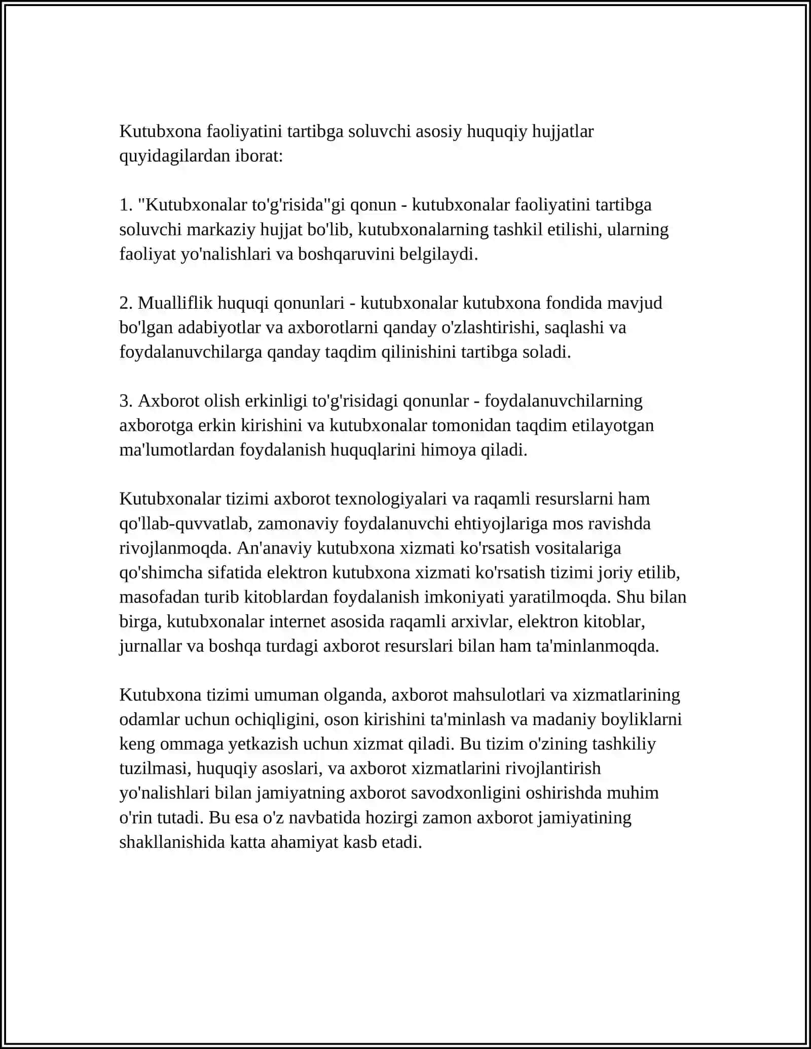 KUTUBXONA TIZIMI KUTUBXONALAR MAJMUASI SIFATIDA 4