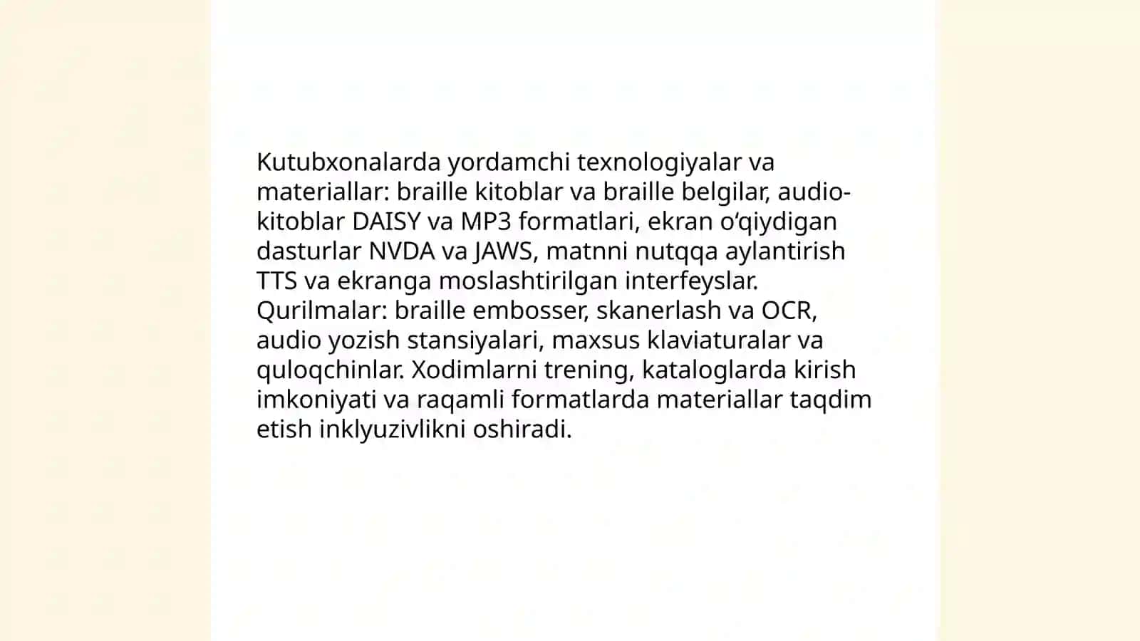 Inkulyuziv muhit yaratishda kutubxonaning rõli 4