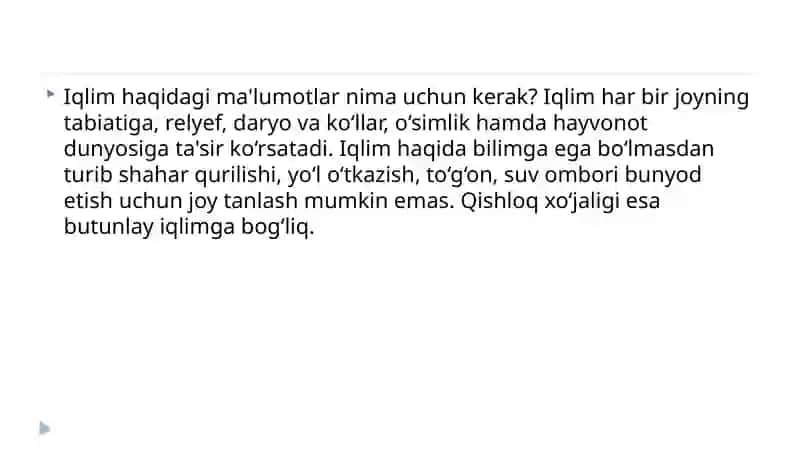 Iqlim va ob-havotushunchalari 4