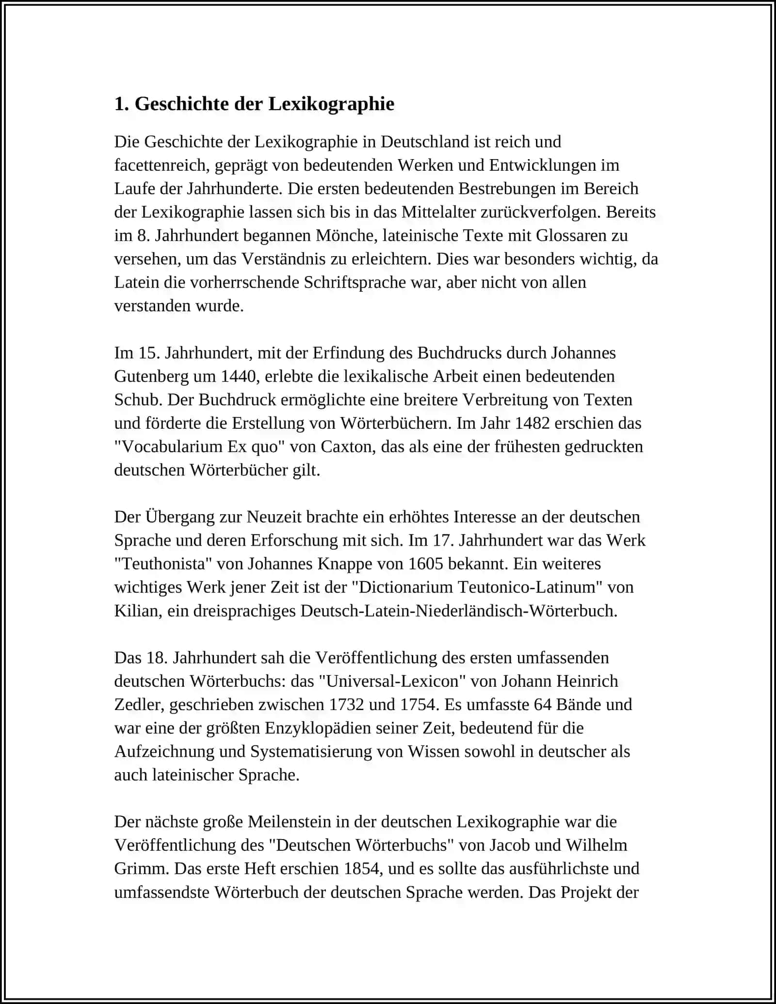 LEXIKOGRAPHIE ALS WISSENSCHAFT DER WÖRTER 4