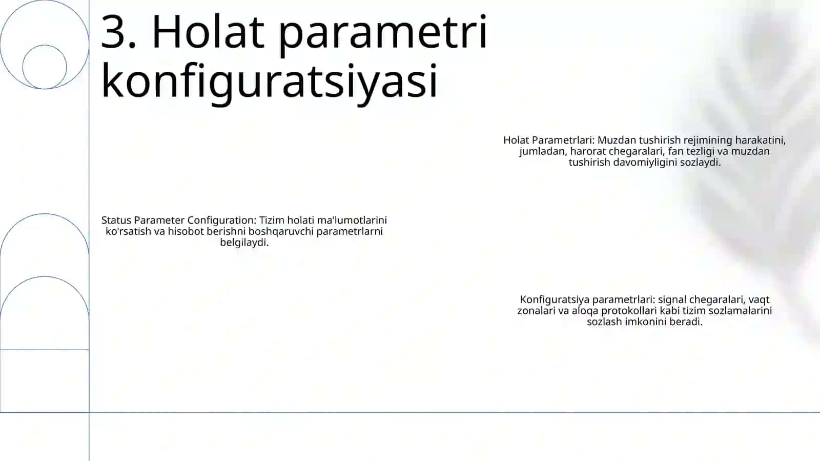 Holat Parametrlari 4
