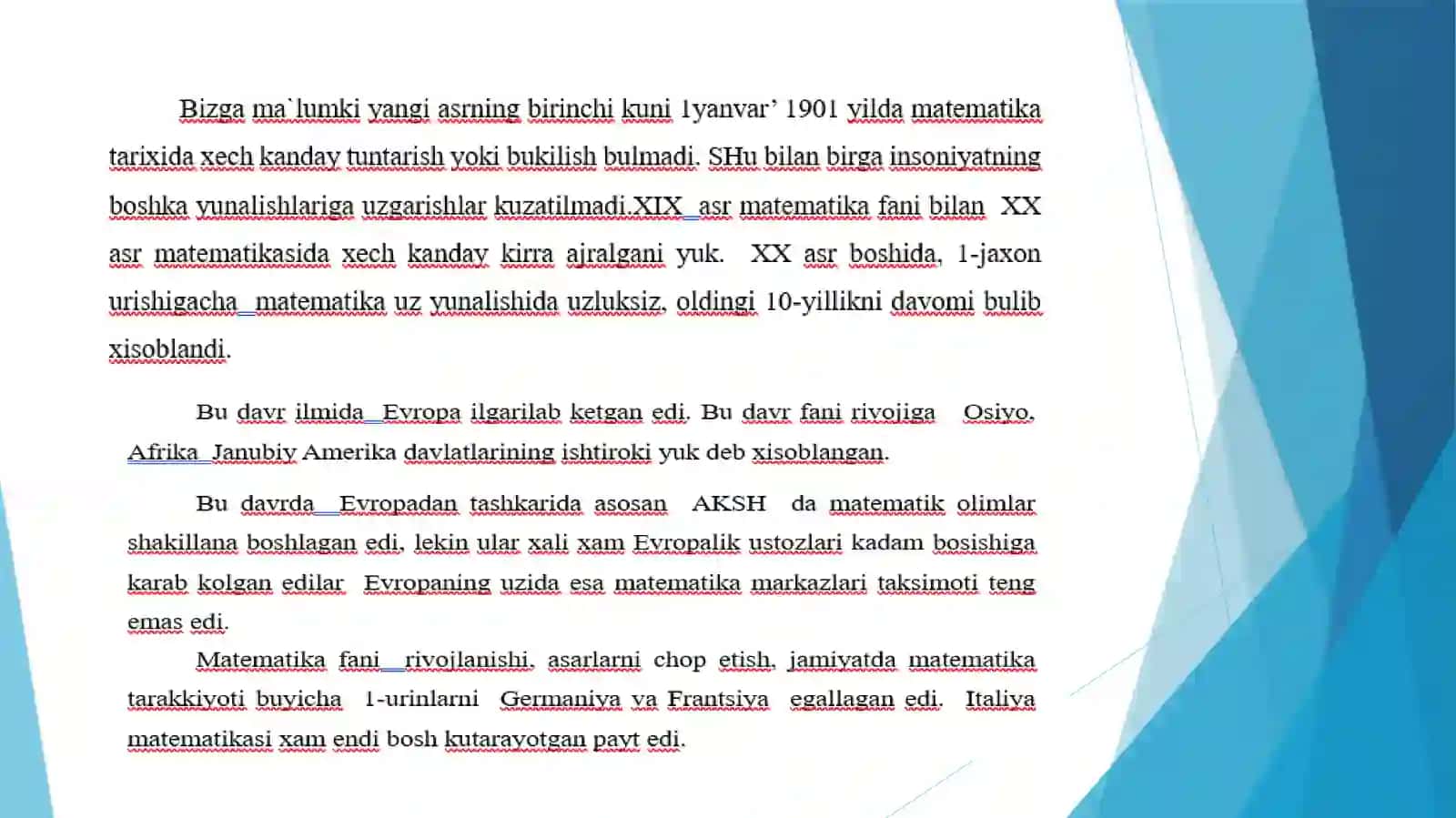 XVIII asr oxiri va XIX asr boshlarida matematika 4