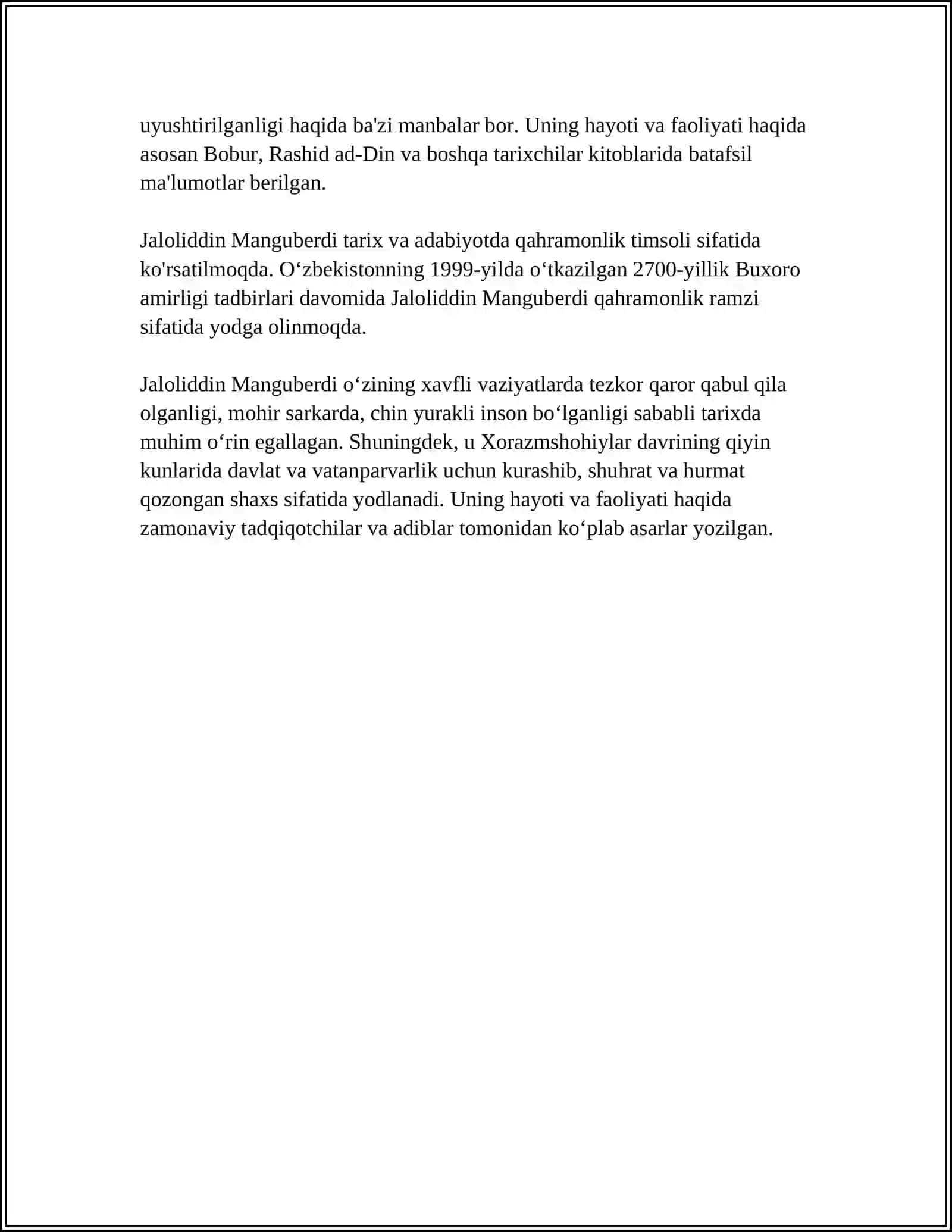JALOLIDDIN MANGUBERDI - VATAN HIMOYACHISI 4