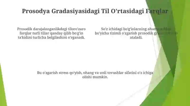 Prosodikada darajalanish 4
