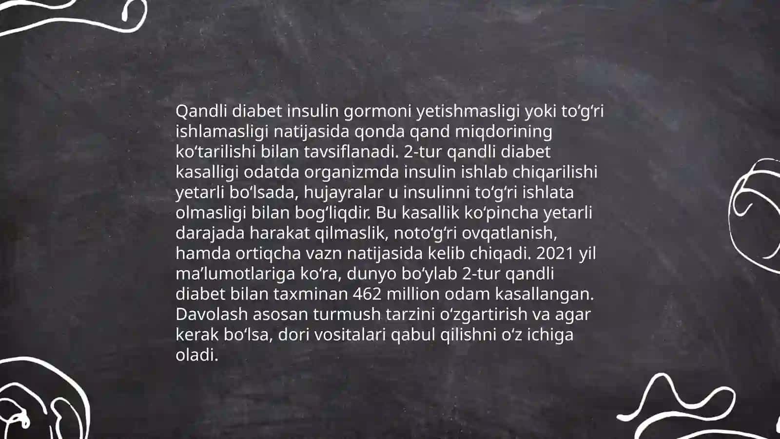 Qandli diabet. Ketanuriya va ketanimiya 4