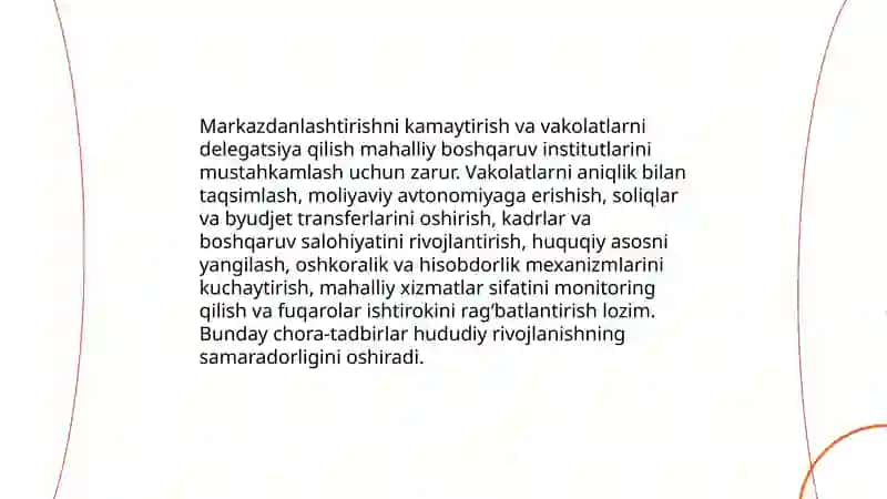 MAMLAKATNI MODERINIZATSIYA QILISH SHAROITIDA INSTITSIONAL ISLOHOTLAR 4