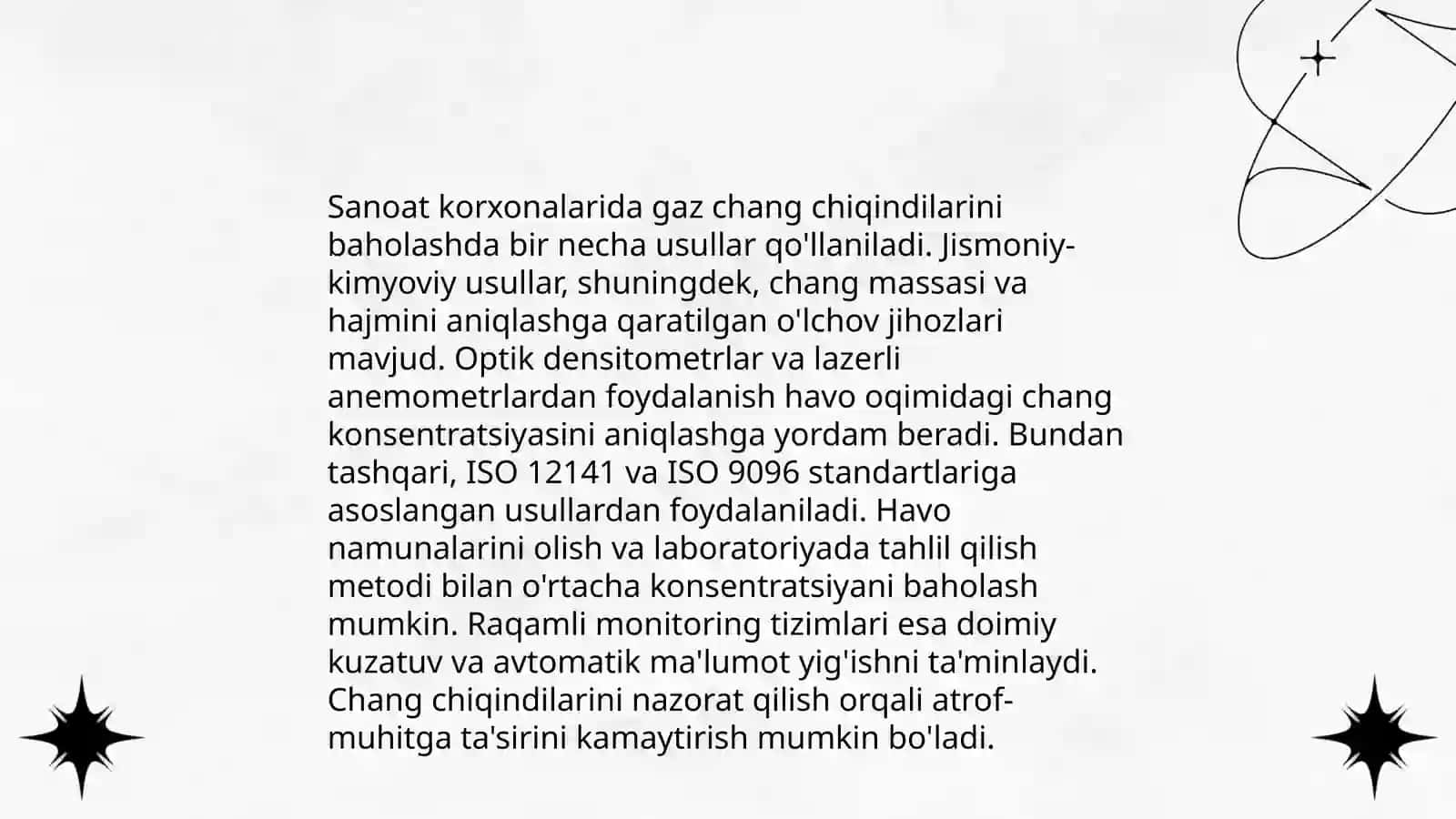 Atmosferani sanoat korxonalarining gaz-chang chiqindilaridan muhofaza qilishning tashkiliy texnik, texnologik, sanitar-gigienik choratadbirlari 4