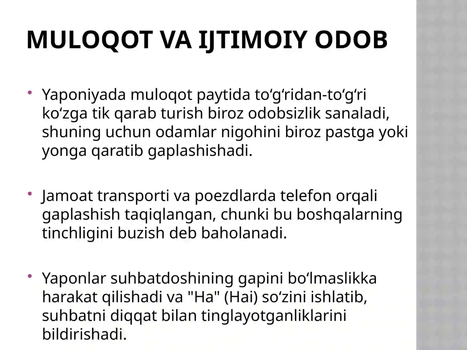 Yaponiya urf-odatlari va an’analari 4
