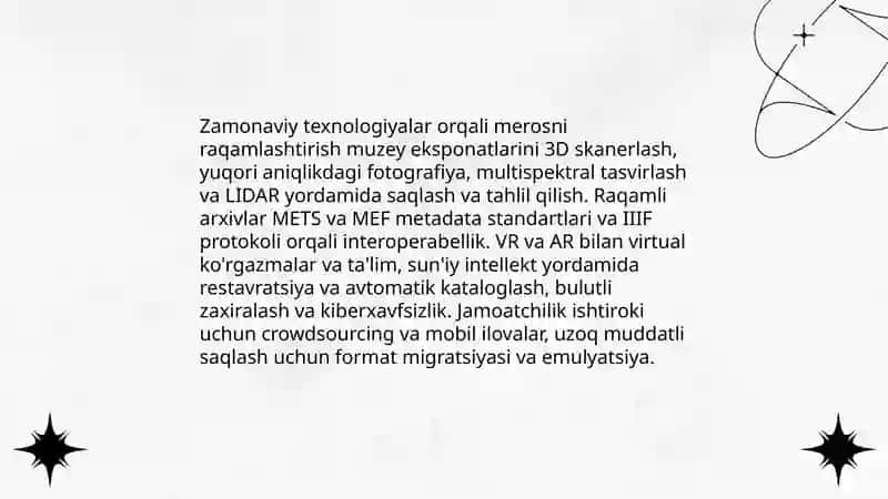 Muzeylar- o'tmish va kelajak orasidagi koʻprik 4