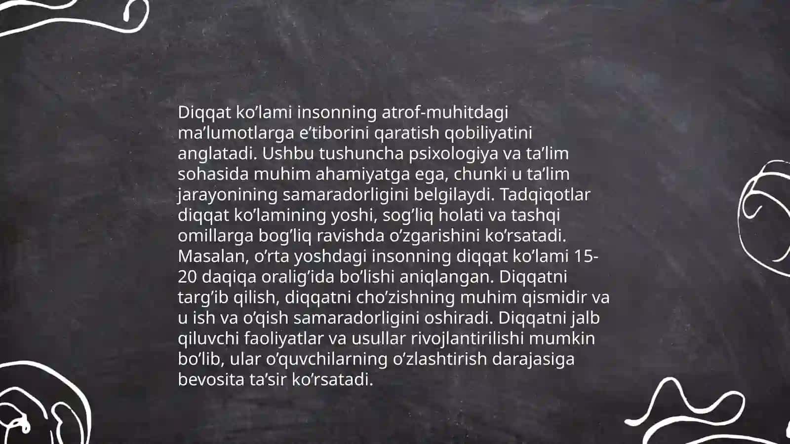 Diqqat va uning asosiy xususiyatlari 4