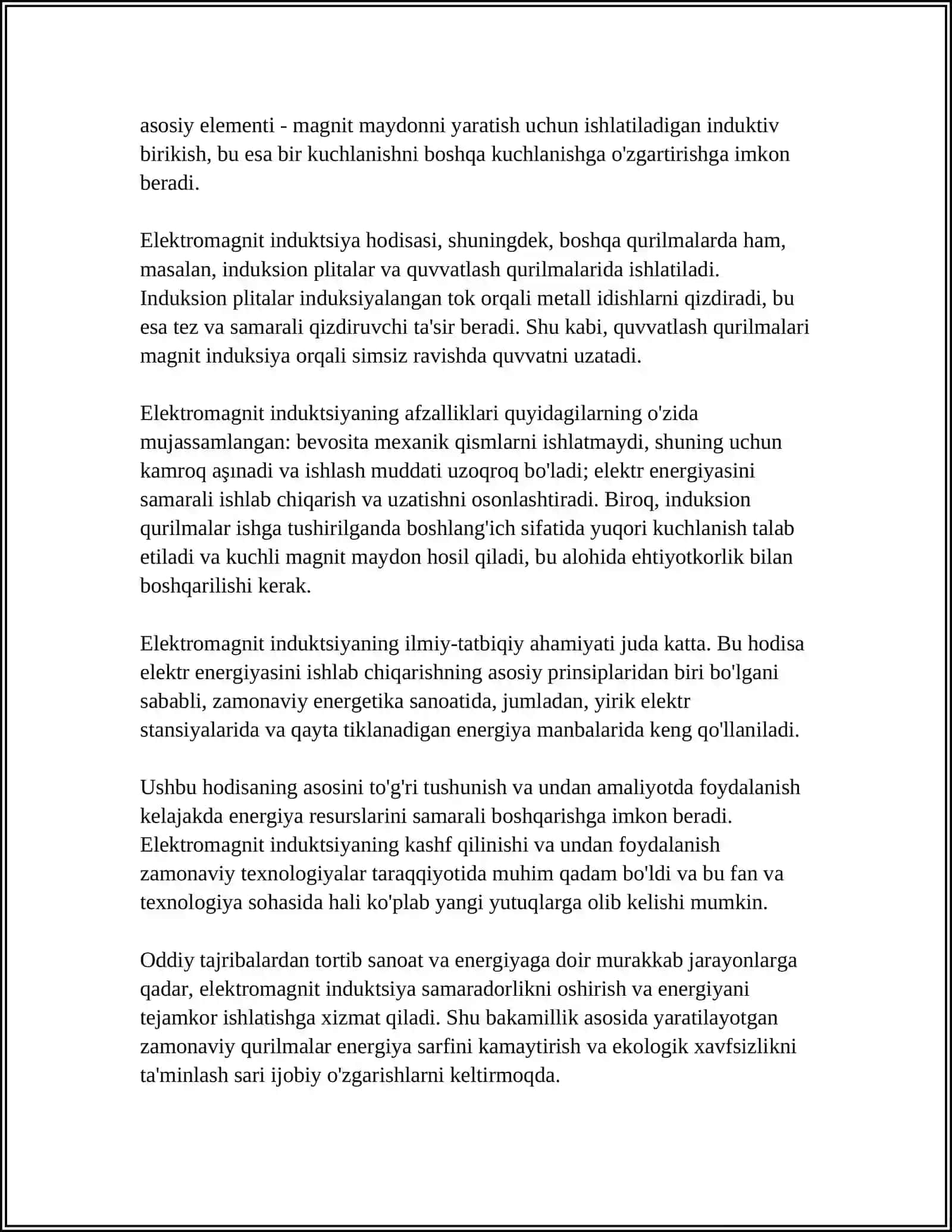ELEKTROMAGNIT INDUKSIYA HODISASI 4