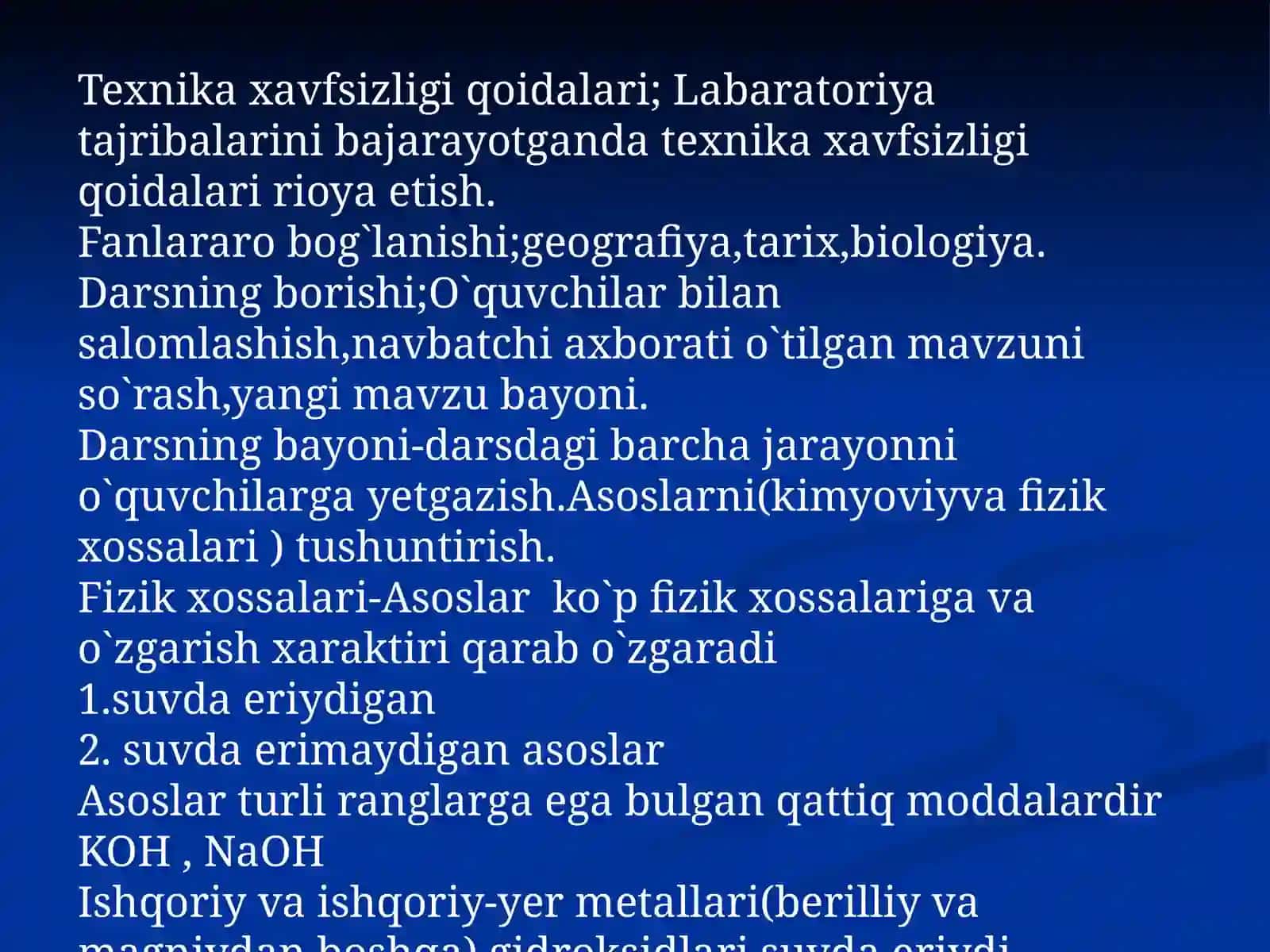 Asoslarning olinishi va xossalari 4
